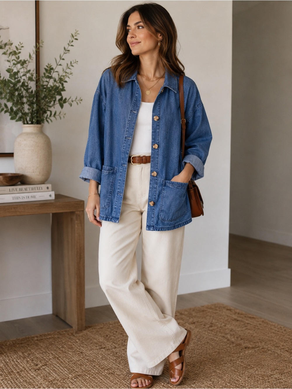 Classic Blue Denim Jean Jacket - Relaxed Fit